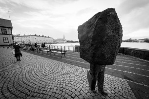 Reikjavike stūksantis monumentas Nežinomam Biurokratui.