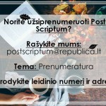 Post Scriptum prenumerata