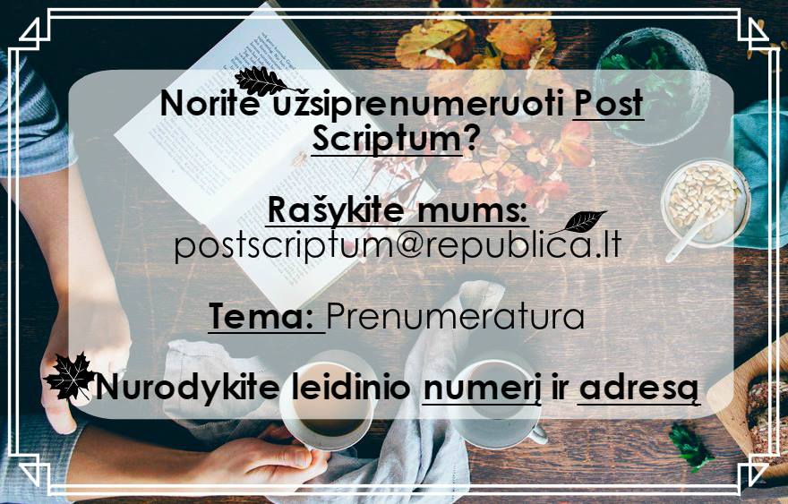 Post Scriptum prenumerata