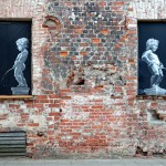 Apie „Lietuvą“ Lietuvoje: kodėl legalus piešinys ant kino teatro negalėjo išlikti? Buvusi psichiatrinė Kaune, aut. Vivi.