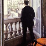 Gustave Caillebotte „Jaunas vyras prie lango”. 1875