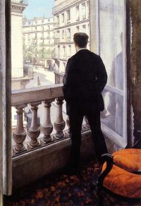Gustave Caillebotte „Jaunas vyras prie lango”. 1875